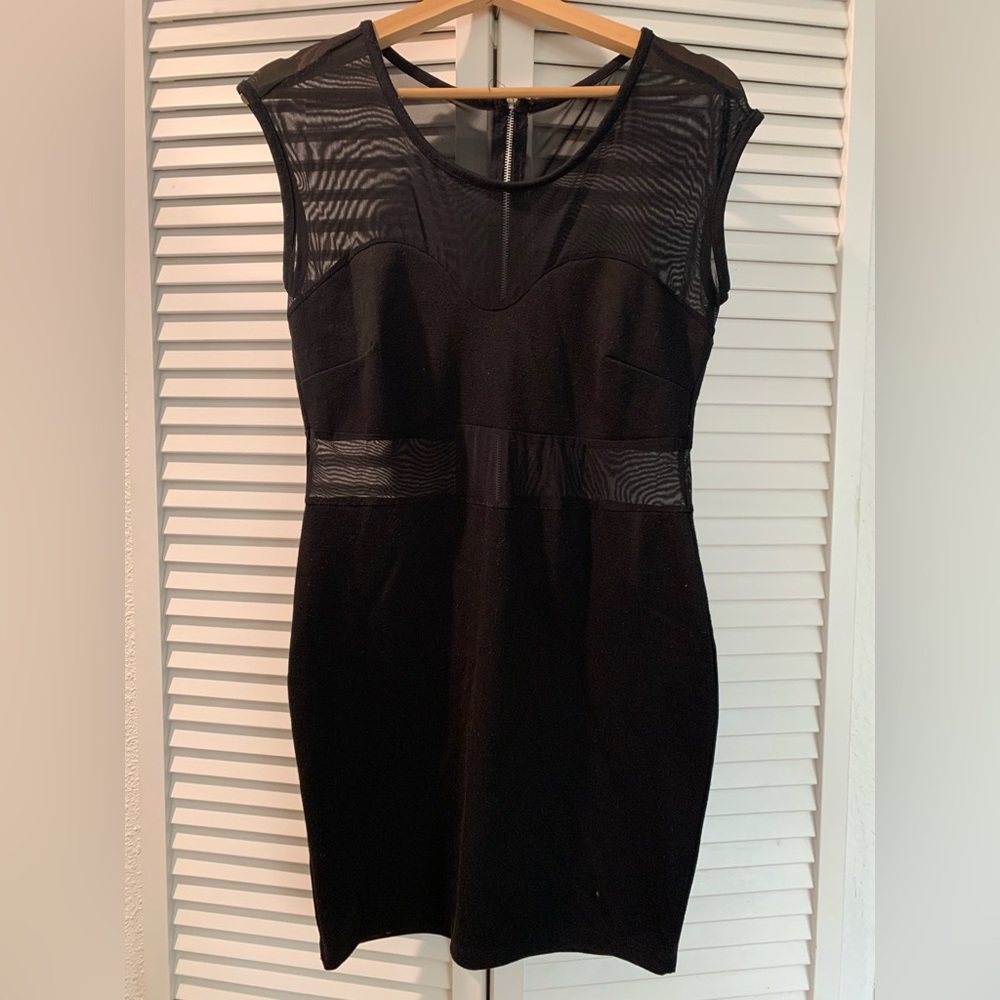 Wet Seal Mesh Little Black Dress sz L